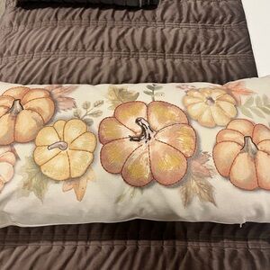 14x28” Autumn Pumpkin Decorative Accent Pillow